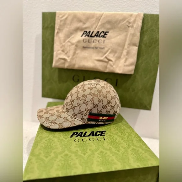 GUCCI x PALACE Canvas Baseball Hat - Picture 4 of 12